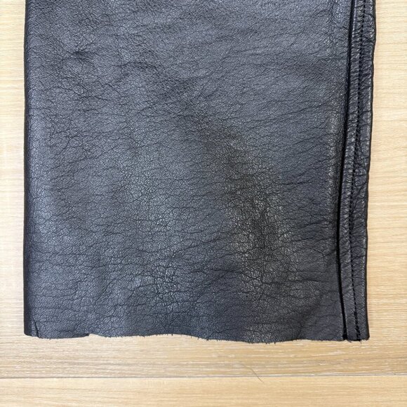 Vintage 90s MOB Classic X4 Collection Hand Tooled Leather Chaps, XL - Picture 7 of 9